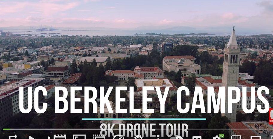 世界の大学紹介： Berkeley campus with a drone